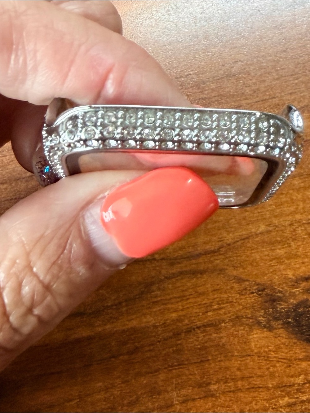 Apple Crystal Rhinestone Watch Case Cover Silver - Picture 6 of 6
